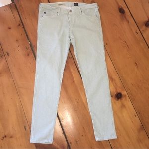 AG The Legging Ankle 31R white with green dots